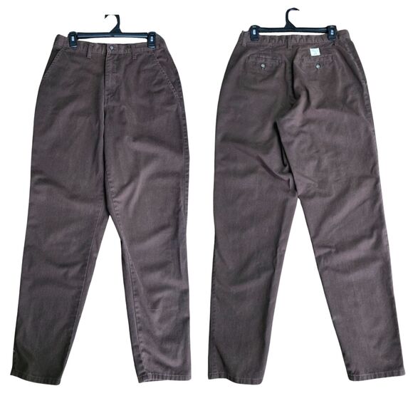 Chinos By Z Cavaricci Vintage Pants Womens 29 Brown Y2K Streetwear Retro USA - Picture 1 of 4